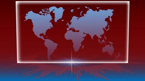 World map, Cyber attack by hacker concept , video animation on red background. Stock-Footage 120965848