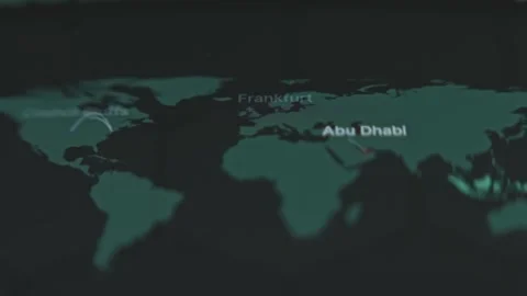 World map with cyber attacks Stock Footage 302714789
