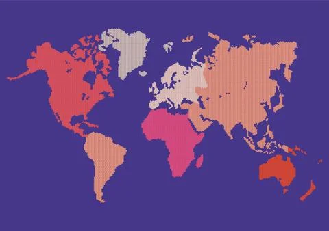 World Map Design Stock Illustration