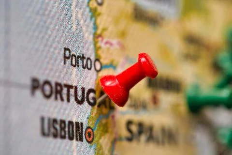 World map with different push pin on Countries where travelers have been, Travel Stock Photos