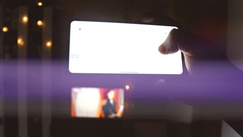 World map with different targets for cyber attack on phone. Hacking and Stock Footage 249676198