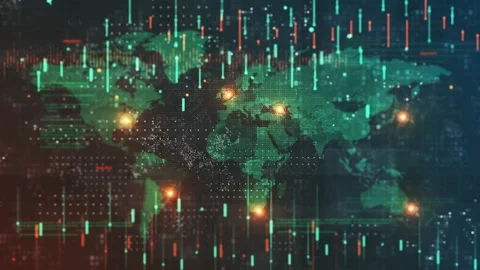 World Map Digital Background. Technology... | Stock Video | Pond5