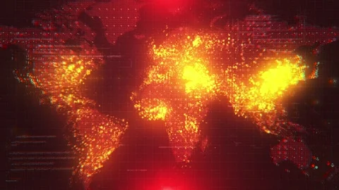 World Map Digital Background. Technology... | Stock Video | Pond5