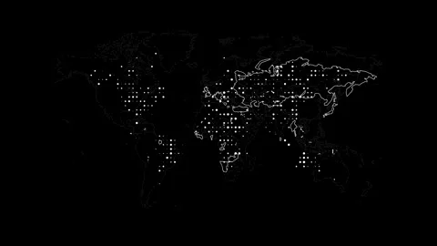 World map digital technology concept. HU... | Stock Video | Pond5