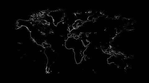 World map digital technology concept. HU... | Stock Video | Pond5