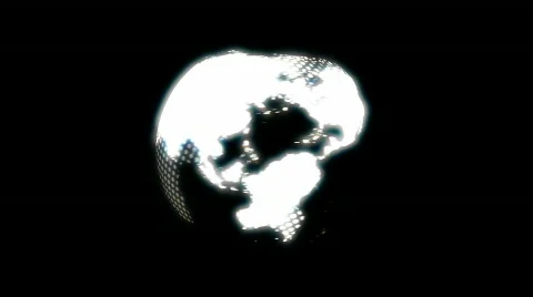 WORLD MAP DOTS 2A Stock Footage 448608