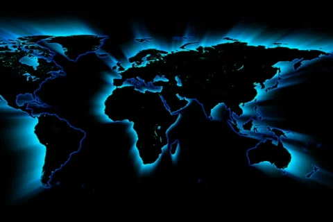 WORLD MAP DOTS 2A Stock Footage 602337