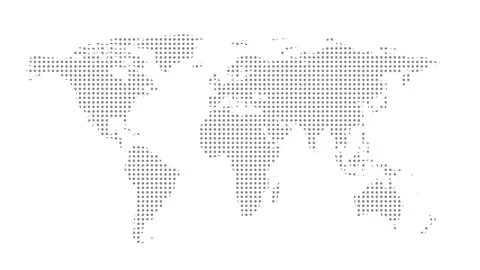 World map dots isolated modern design background.Vector illustration Stock Illustration
