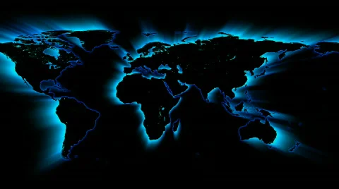 WORLD MAP DOTS PROJ 3 FULL COMP Stock Footage 453248