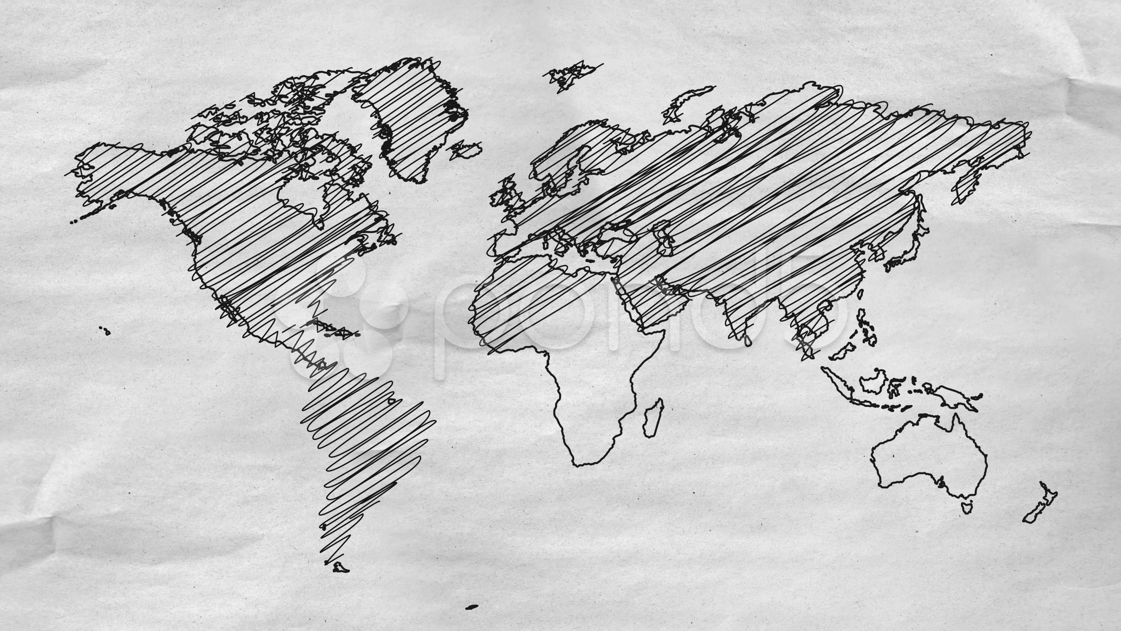 Vintage Map of The World #3 Drawing by Adam Shaw - Fine Art America