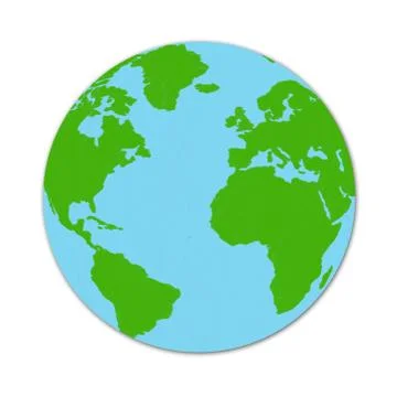 World map drawing by pastel on charcoal paper Stock Illustration