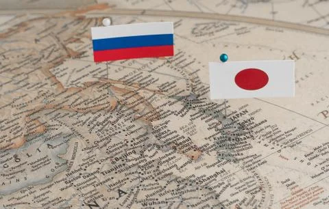 World map with flags Stock Photos