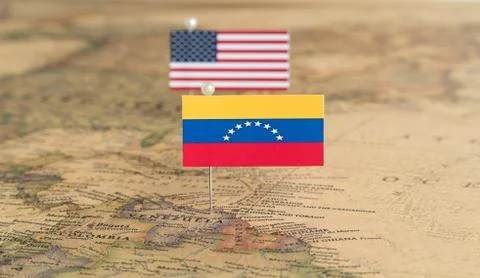 World map with flags Stock Photos