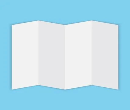 World map on folded paper Stock Illustration