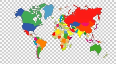 World map Stock-Footage 42946196