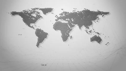 World Map Stock Footage 235650130