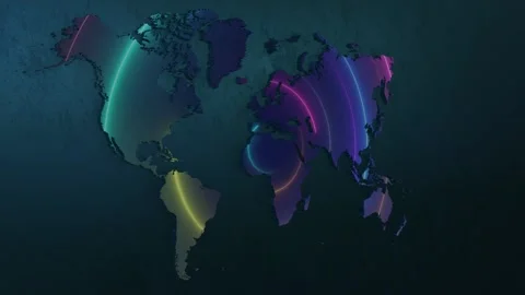 World Map Stock Footage 277898389