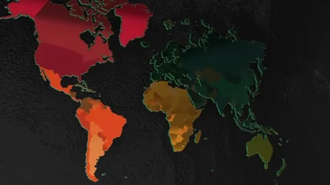 World Map Stock Footage 277901965