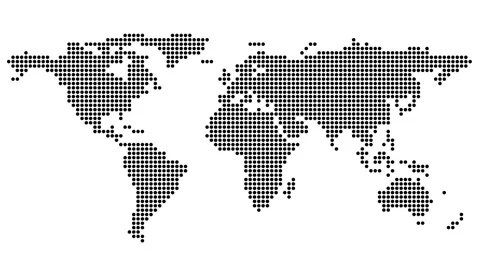 World map formation Stock Footage 80113739