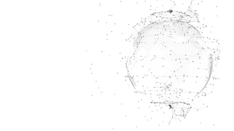 World map global communication background, earth rotating with node and line Stock Footage 293529874