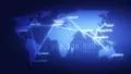 WORLD MAP global communication HD Footage
