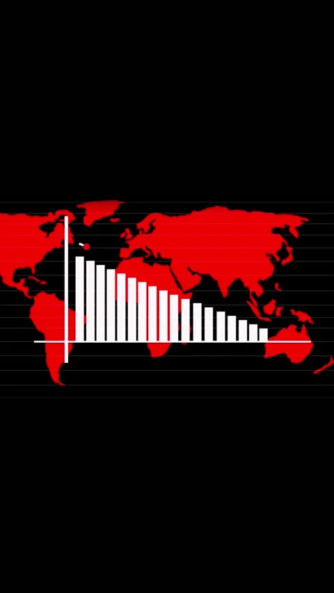 World map, global, international, data, statistics, animation, animated, mo.. Stock-Footage 346051351