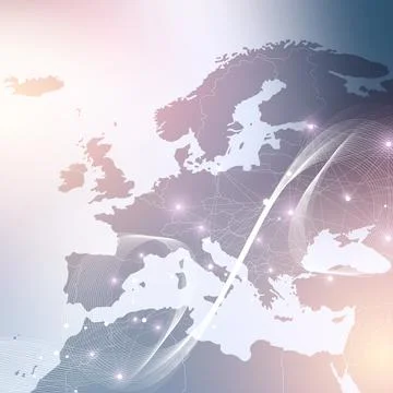 World map global technology networking concept. Digital data visualization 스톡 일러스트