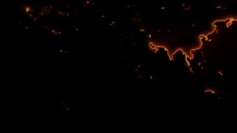 World Map Global Warming Stock Footage 70726961