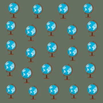World map globe background Stock Illustration