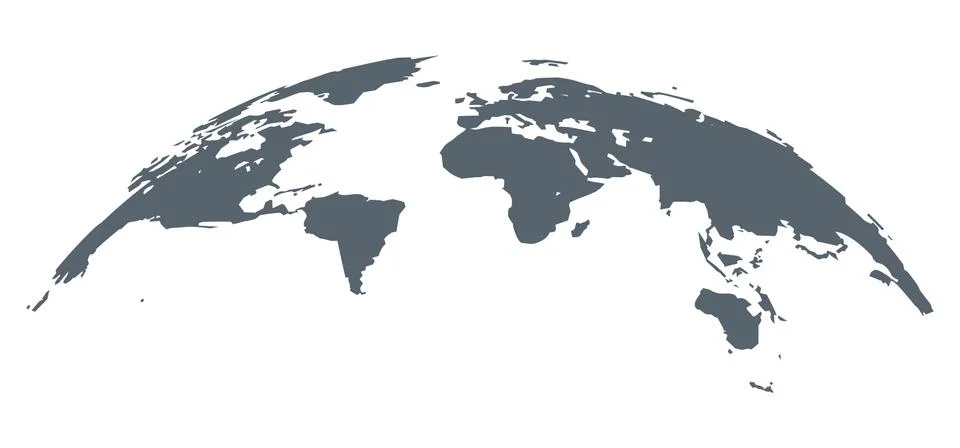 World map globe vector earth background. World globe map travel abstract grey Stock Illustration