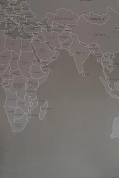 World map in graphic style Stock Photos
