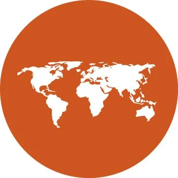 World map graphic symbol icon illustration Ilustración de archivo