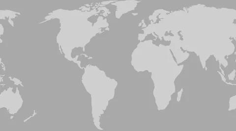 World map in gray Stock-Footage 3362159