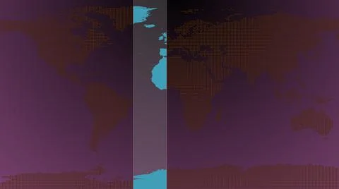 World map with grid line. Grid line world map news background. イラスト素材