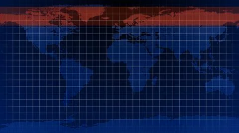 World map with grid line. Grid line world map news background. Stock Illustration