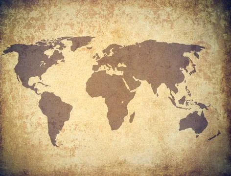 World map grunge Stock Illustration