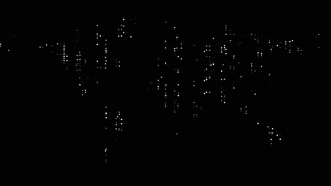 World map with HUD elements flickering.HUD  Template. Stock Footage 99381362