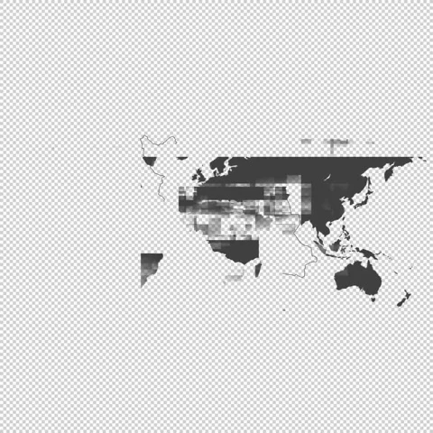 World map Icon. 1080 x 1080 with alpha channel. Iran map. With Alpha Channel. Vídeo Stock 332412670