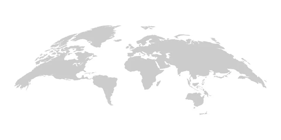 World map icon in flat style. Global country vector illustration on isolate.. Illustrazione stock