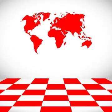 World map icon stock vector illustration flat design Stock Illustration