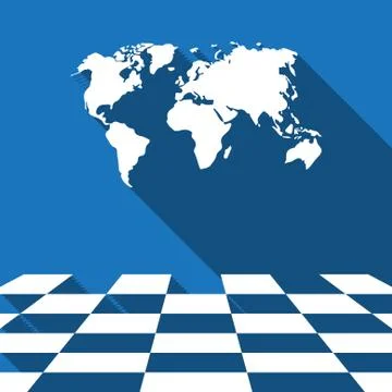 World map icon stock vector illustration flat design Ilustração Stock