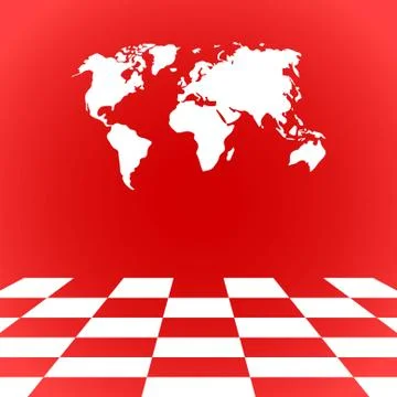 World map icon stock vector illustration flat design Stock Illustration