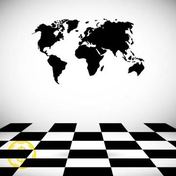 World map icon stock vector illustration flat design Illustrazione stock