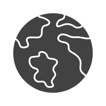 World Map icon vector image. Stock Illustration