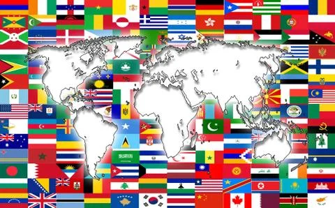 World map Stock Illustration