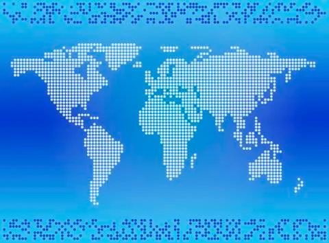 World map Stock Illustration