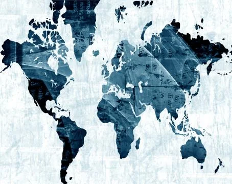 World map Stock Illustration