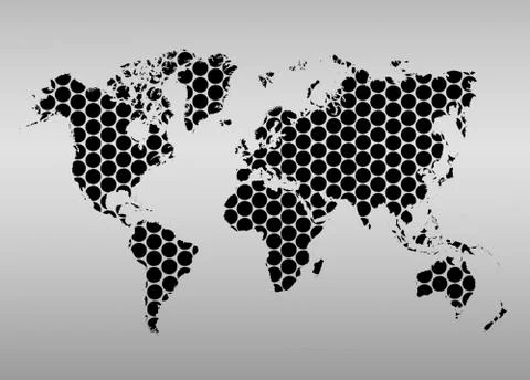 World MAP Stock Illustration