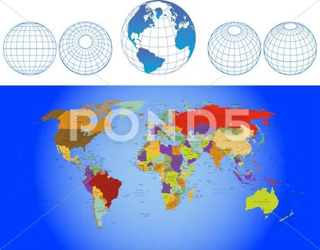 World map Stock Illustrationen
