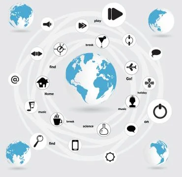 World map Stock Illustration